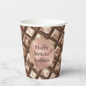 Chocolade Snoep Bar Papieren Bekers (Voorkant)