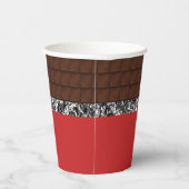 Chocolade Snoep Bar Papieren Bekers (Rechts)