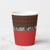 Chocolade Snoep Bar Papieren Bekers (Voorkant)