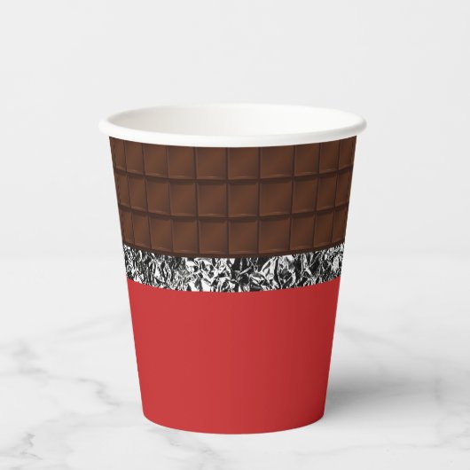 Chocolade Snoep Bar Papieren Bekers (Voorkant)