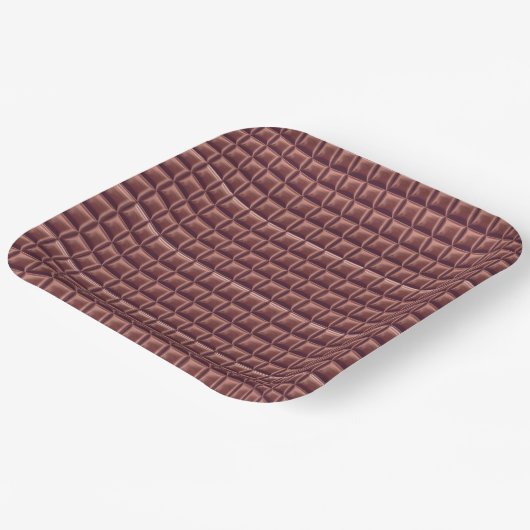 Chocolade Snoep Bar Party Papieren Bordje (Gebogen)