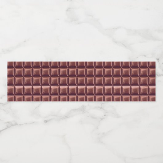 Chocolade Snoep Bar Party Waterfles Etiket (Enkel label)