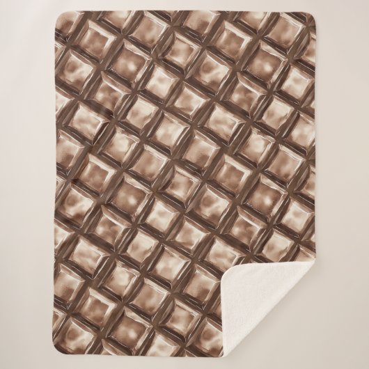 Chocolade Snoep Bar Sherpa Deken (Voorkant)