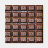 Chocolade Snoep Bar Squares Magneet (Voorkant)