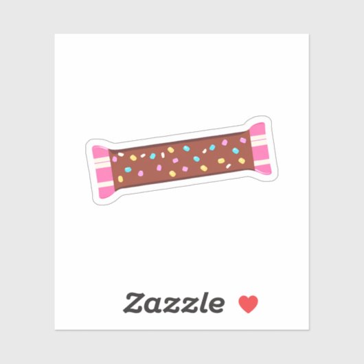 Chocolade Snoep Bar Sticker (Vel)