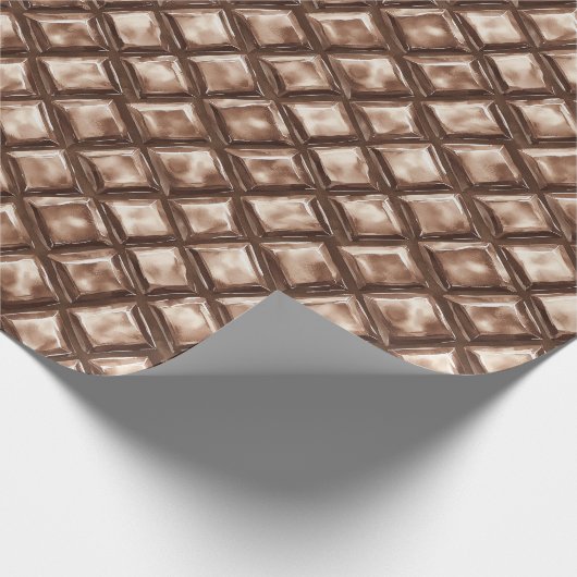 Chocolade Snoep Bar Verjaardag Cadeaupapier (Hoek)