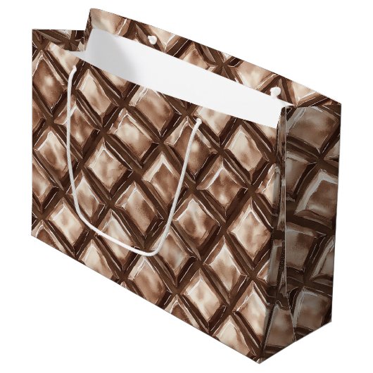 Chocolade Snoep Bar Verjaardag Groot Cadeauzakje (Voorkant Gekanteld)