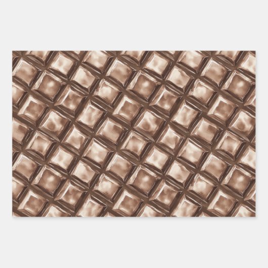 Chocolade Snoep Bar Verjaardag Inpakpapier Vel (Voorkant)