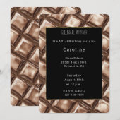 Chocolade Snoep Bar Verjaardag Kaart (Voorkant / Achterkant)