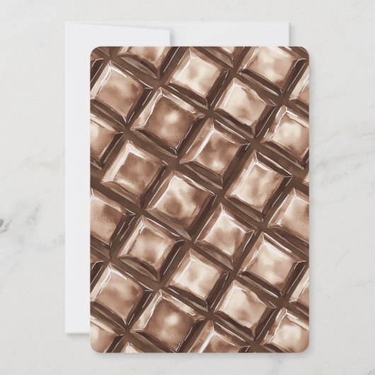 Chocolade Snoep Bar Verjaardag Kaart (Achterkant)