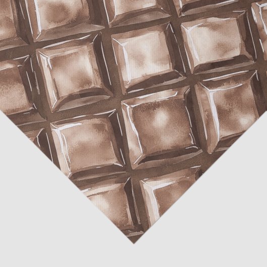 Chocolade Snoep Bar Verjaardag Tissuepapier (Detail)