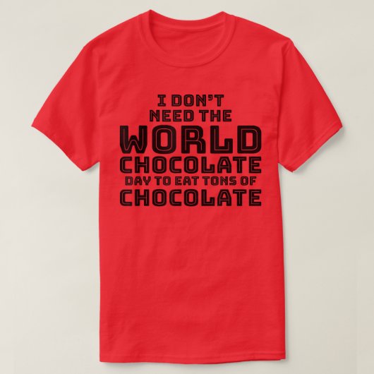 Chocolade Snoep Chocolade 370 T-shirt (Design voorkant)