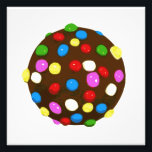 Chocolade Snoep Colour Ball Foto Afdruk<br><div class="desc">Verrukkelijk! Colorful snoep ballen zullen in je mond ontploffen als een chocoladembom van om nom nom!</div>