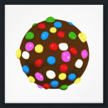 Chocolade Snoep Colour Ball Foto Afdruk<br><div class="desc">Verrukkelijk! Colorful snoep ballen zullen in je mond ontploffen als een chocoladembom van om nom nom!</div>