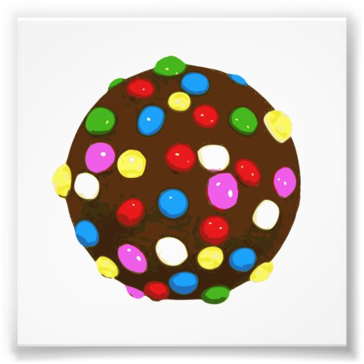 Chocolade Snoep Colour Ball Foto Afdruk (Voorkant)