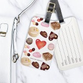 Chocolade Snoep Confectionery Hartpatroon Bagagelabel