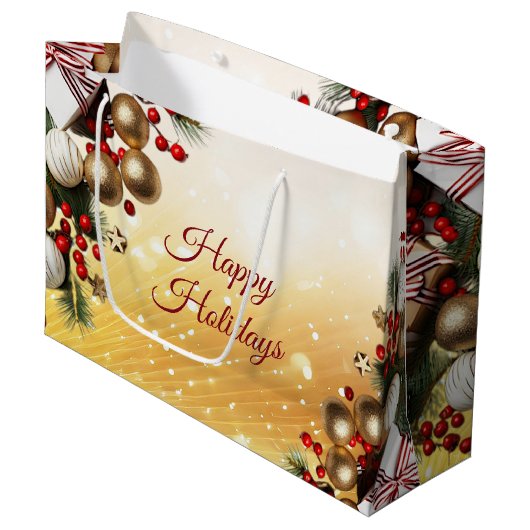 Chocolade Snoep geschenkzak Groot Cadeauzakje (Voorkant Gekanteld)