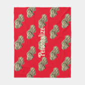 Chocolade snoep hart romantisch rood schattig lief fleece deken (Voorkant)