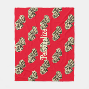 Chocolade snoep hart romantisch rood schattig lief fleece deken