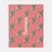 Chocolade snoep hart romantisch roze schattige lie fleece deken (Voorkant)