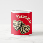 Chocolade snoep hart rood schattig liefde grote koffiekop (Voorkant)