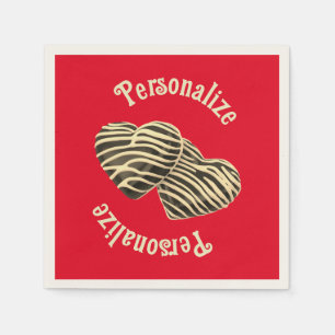 Chocolade snoep hart rood schattig liefde servet