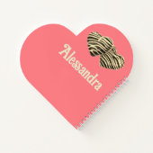 Chocolade snoep hart roze zoet schattig notitieboek (Achterkant)