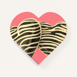 Chocolade snoep hart roze zoet schattig notitieboek