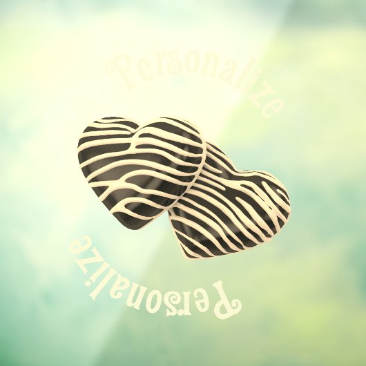 Chocolade snoep hart schattige liefde raamsticker (Vel 3)