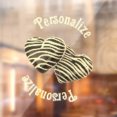 Chocolade snoep hart schattige liefde raamsticker (Vel 2)