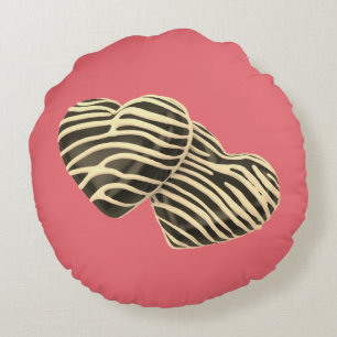 Chocolade snoep harten schattig roze liefde rond kussen