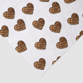 Chocolade Snoep harten Tissuepapier (Detail)