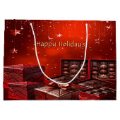 Chocolade Snoep Kerstcadeautas Groot Cadeauzakje (Achterkant)