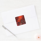 Chocolade Snoep Kerstmis Sticker (Envelop)