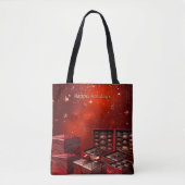 Chocolade Snoep Kersttas Tote Bag (Voorkant)
