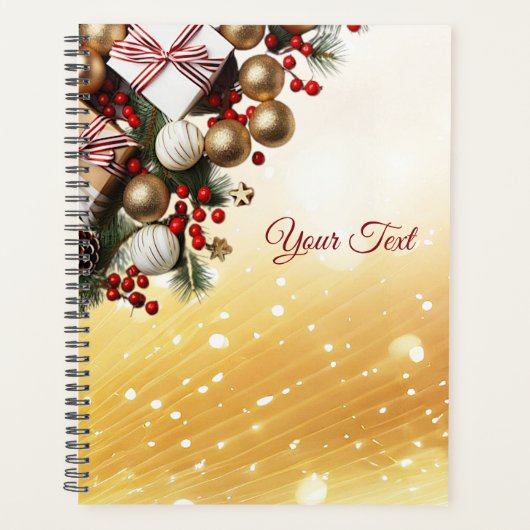Chocolade Snoep kerstvakantie Planner (Voorkant)