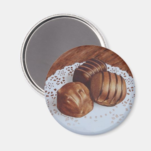 Chocolade Snoep magneet (Voorkant / Achterkant)