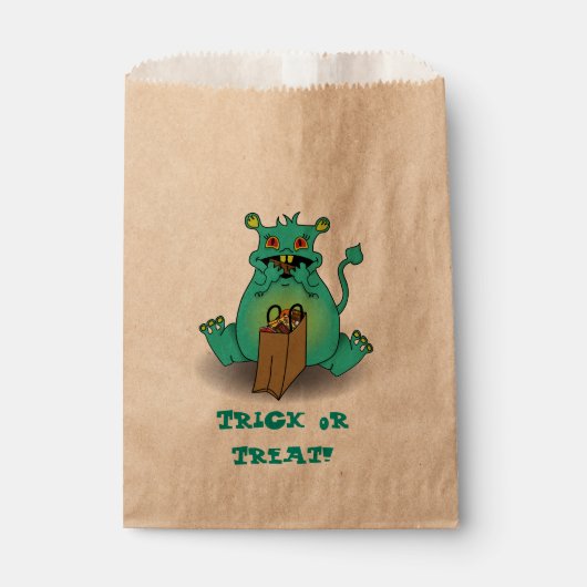 Chocolade Snoep Monster Bedankzakje (Voorkant)