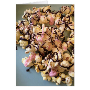 Chocolade Snoep Popcorn met bewerkbare tekst