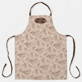 Chocolade Snoep Script Typografie Bedrijfsnaam Schort (Voorkant)