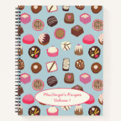 Chocolade Snoep snoepgoed Aangepast recept Notitieboek (Voorkant)
