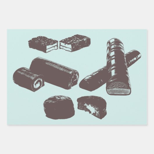 Chocolade Snoep snoepjes gebak verwerkt voedselkun Inpakpapier Vel (Voorkant 3)