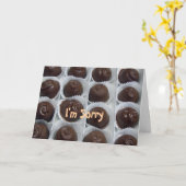 Chocolade Snoep, sorry Kaart (Gele Bloem)