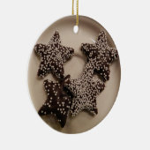 Chocolade Snoep STars Keramisch Ornament (Rechts)