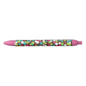Chocolade Snoep Stippen Schrijfpen Zwarte Inkt Pen (Voorkant)
