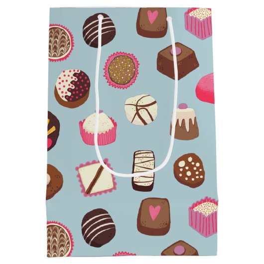 Chocolade Snoep suikergoed Medium Cadeauzakje (Achterkant)