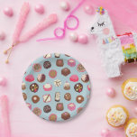 Chocolade Snoep suikergoed Papieren Bordje<br><div class="desc">Fantastische chocolade en snoep snoepgoed vol met zoete behandelingen en verleidingen! Aanpassen door de achtergrondkleur te wijzigen.</div>