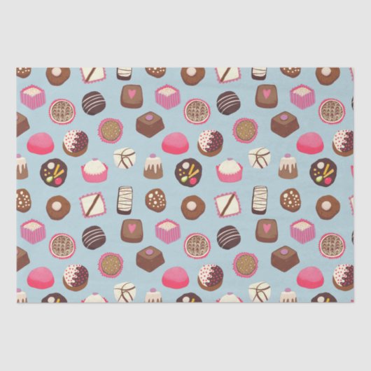 Chocolade Snoep suikergoed Tissuepapier (Voorkant)