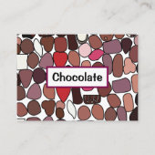 Chocolade Snoep suikergoed Visitekaartje (Voorkant)