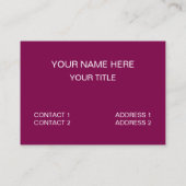 Chocolade Snoep suikergoed Visitekaartje (Achterkant)